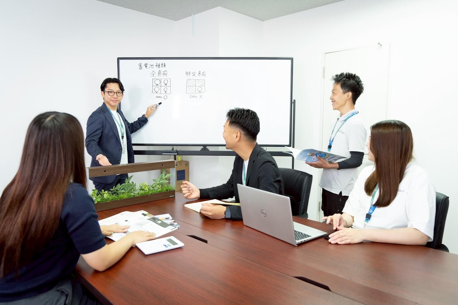 ワンエナジーのミーティング風景