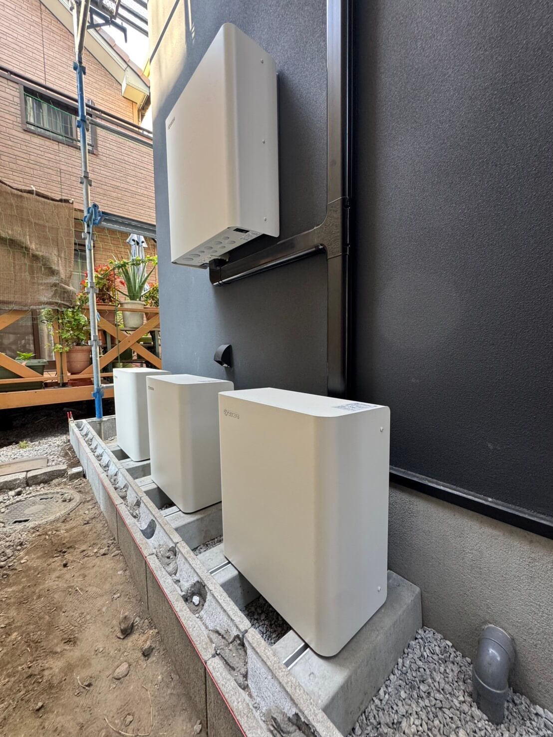 エコキュートの設置にもこだわっています